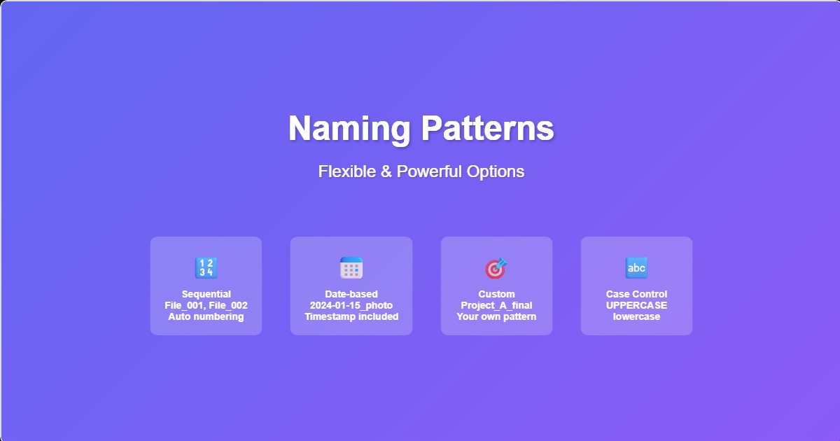 File Naming Patterns